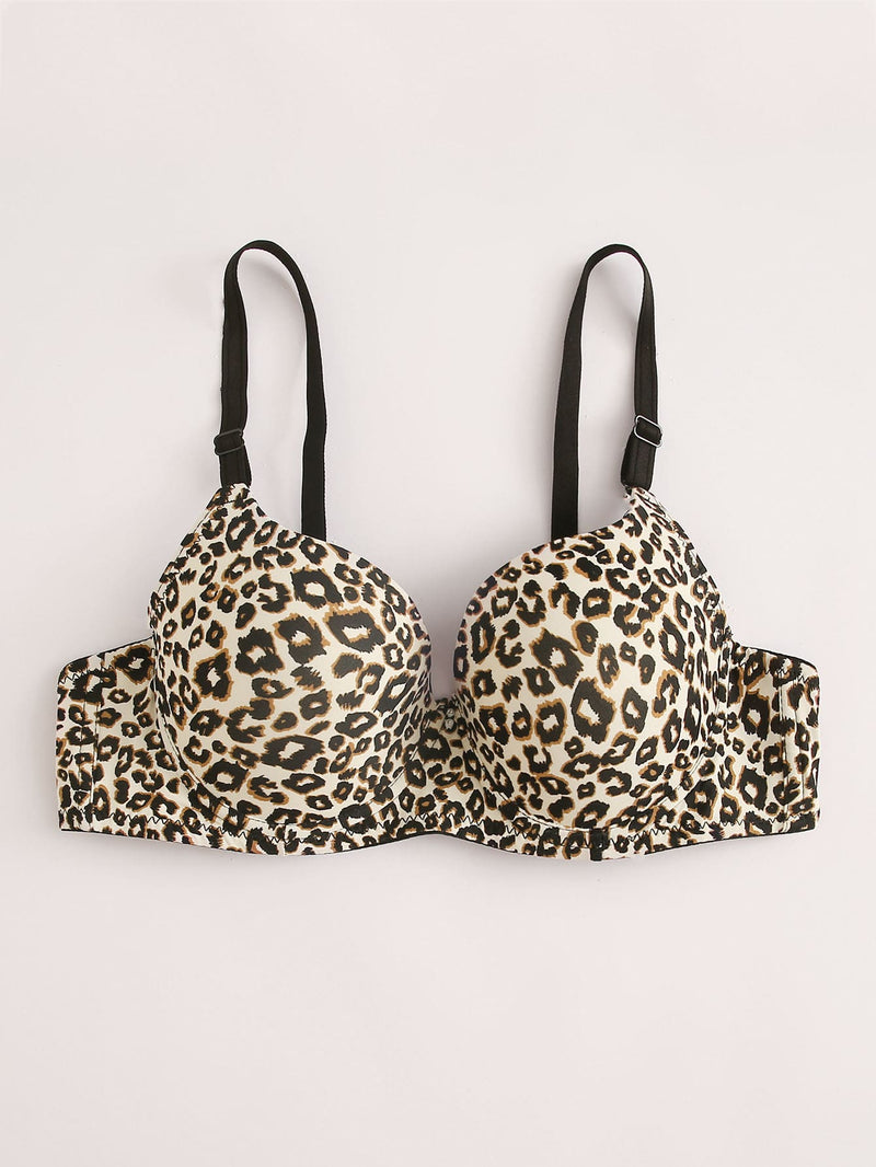 Sujetador Push-up De Leopardo, Lenceria