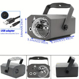 Luces para fiestas, luces de bola de discoteca, luces láser DJ activadas por sonido con control remoto, luces para bailar, discoteca, bares, KTV, fiestas, cumpleaños