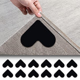 12 Pinzas Para Alfombras, Doble Cara Antideslizante Para Alfombras, Cinta Adhesiva Para Alfombras, Alfombra Lavable, Cinta Para Alfombras, Pinza Lateral De Esquina Para Suelos De Madera Dura Y Azulejos