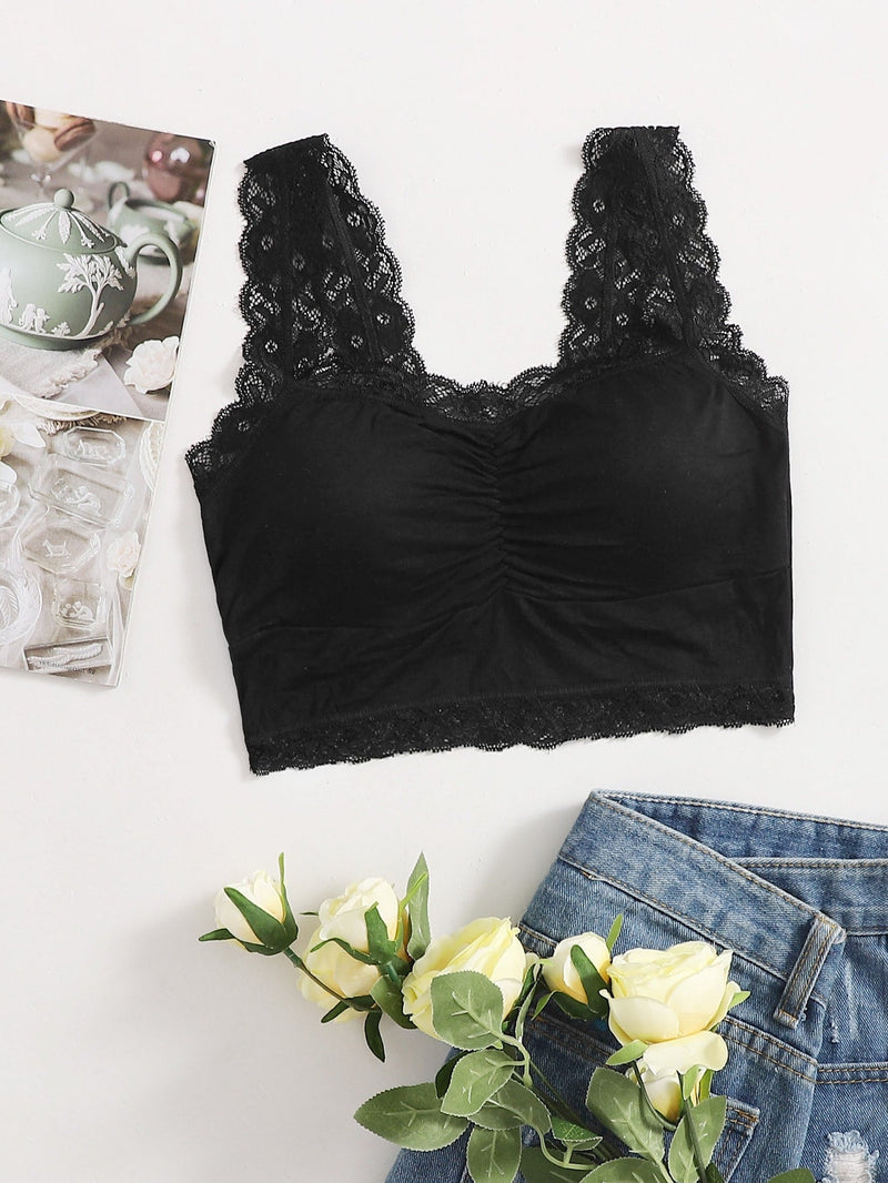 Lenceria De Bralette Con Encaje