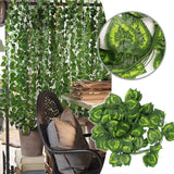 Enredadera Decorativa Larga X12 Follaje Artificial Decoración Hogar Jardín RF 410