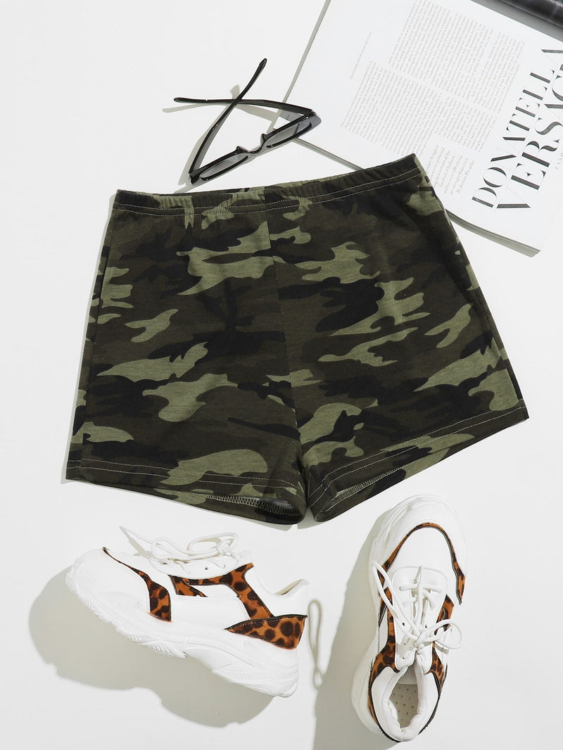 EZwear Shorts con estampado de camuflaje