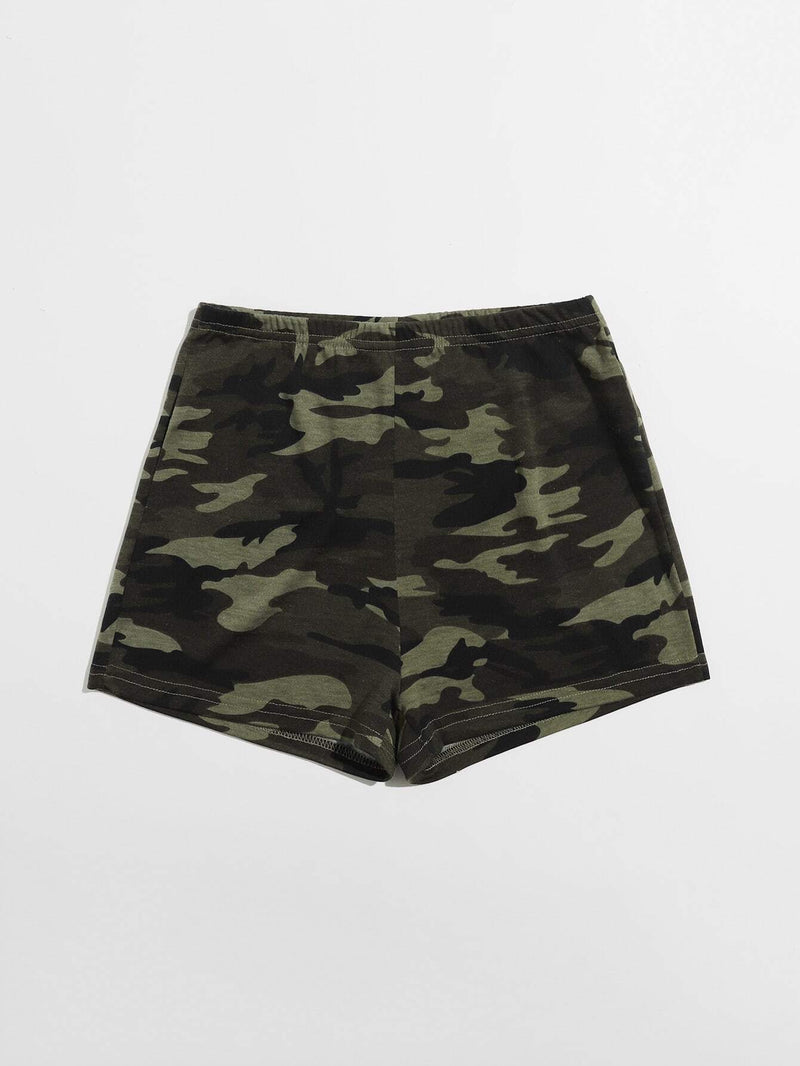 EZwear Shorts con estampado de camuflaje