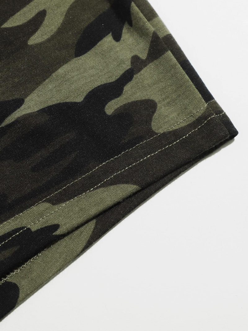 EZwear Shorts con estampado de camuflaje