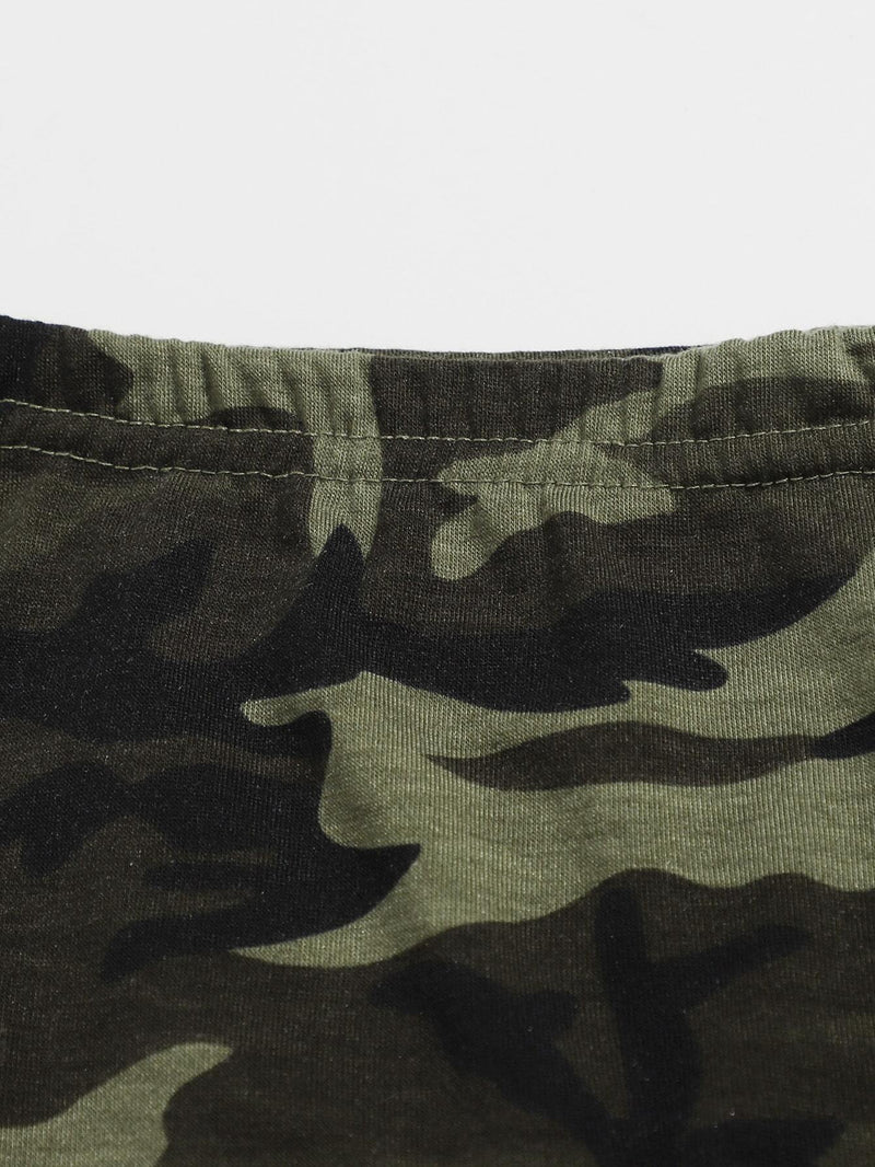 EZwear Shorts con estampado de camuflaje