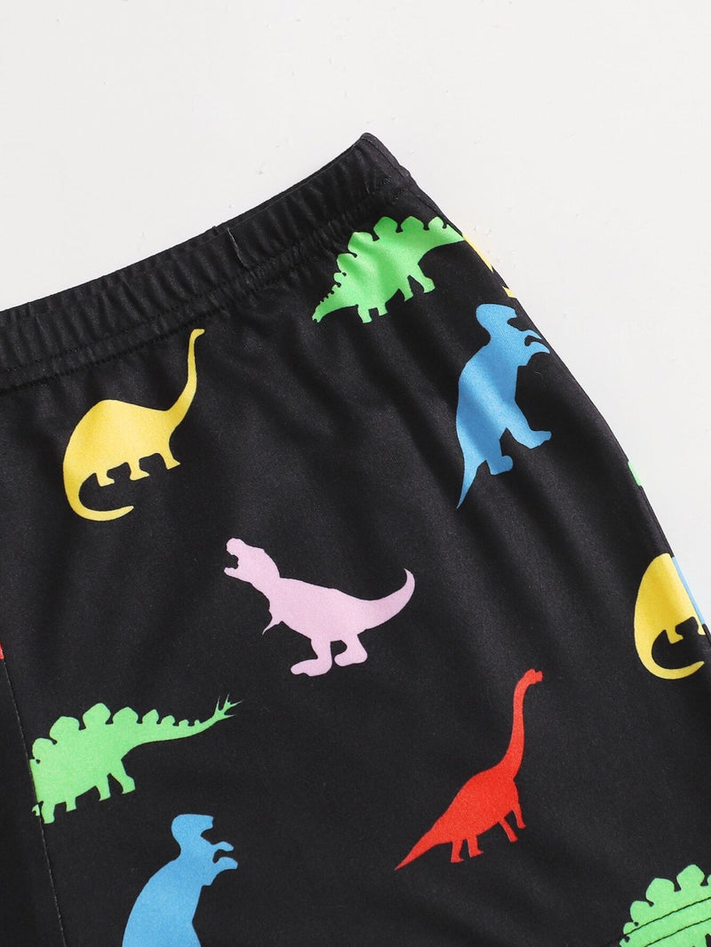 EZwear Shorts con estampado de dinosaurio