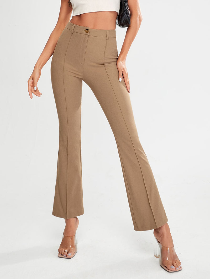 Prive Pantalones de pierna amplia con costura