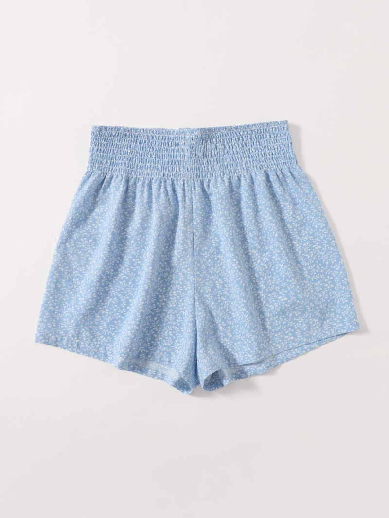 WYWH Shorts Con Cintura Fruncida Y Estampado Completo