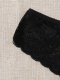 Conjunto De Ropa Interior De Encaje Floral De 2 Paquetes
