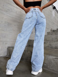 Jeans rotos de talle alto