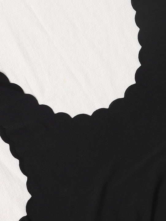 Sujetador unicolor ribete en abanico