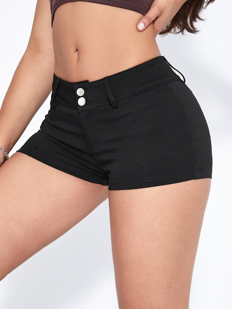 Shorts en mezclilla talle bajo