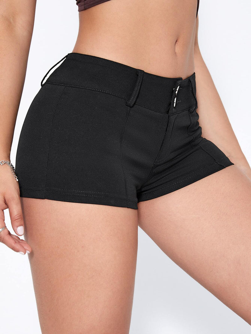 Shorts en mezclilla talle bajo