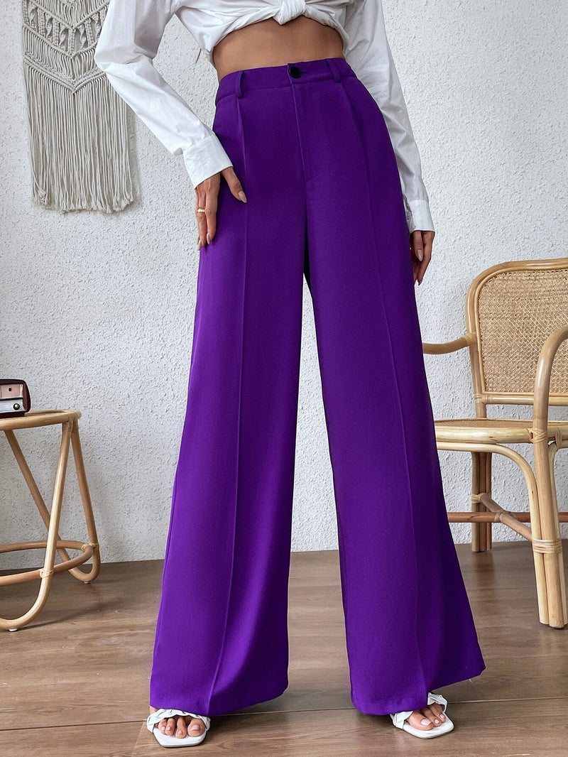 Prive Pantalones de pierna ancha con costura