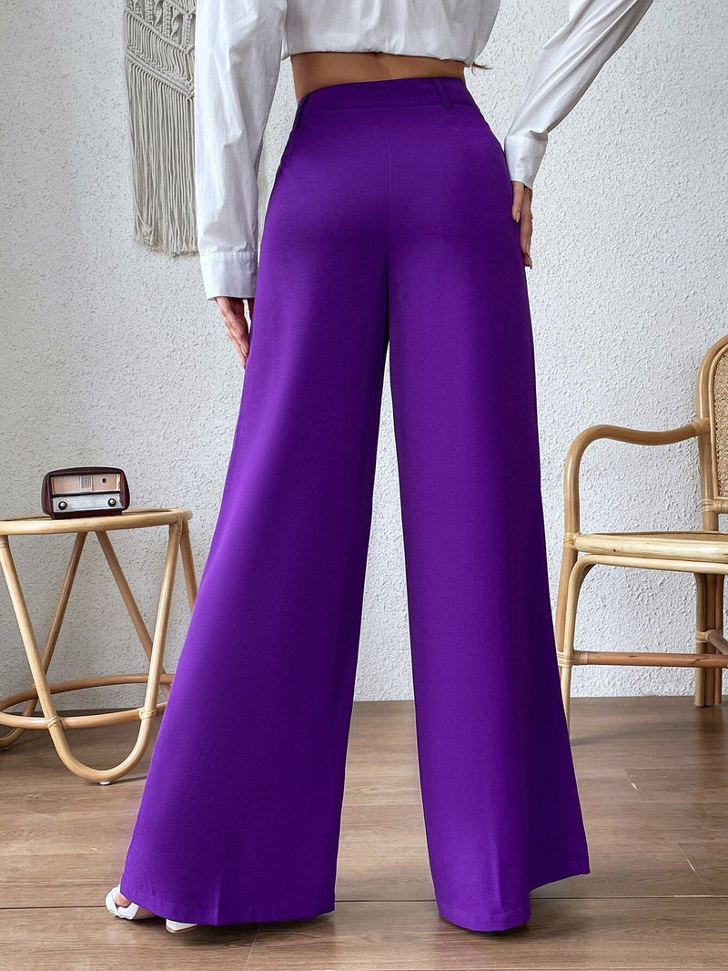 Prive Pantalones de pierna ancha con costura