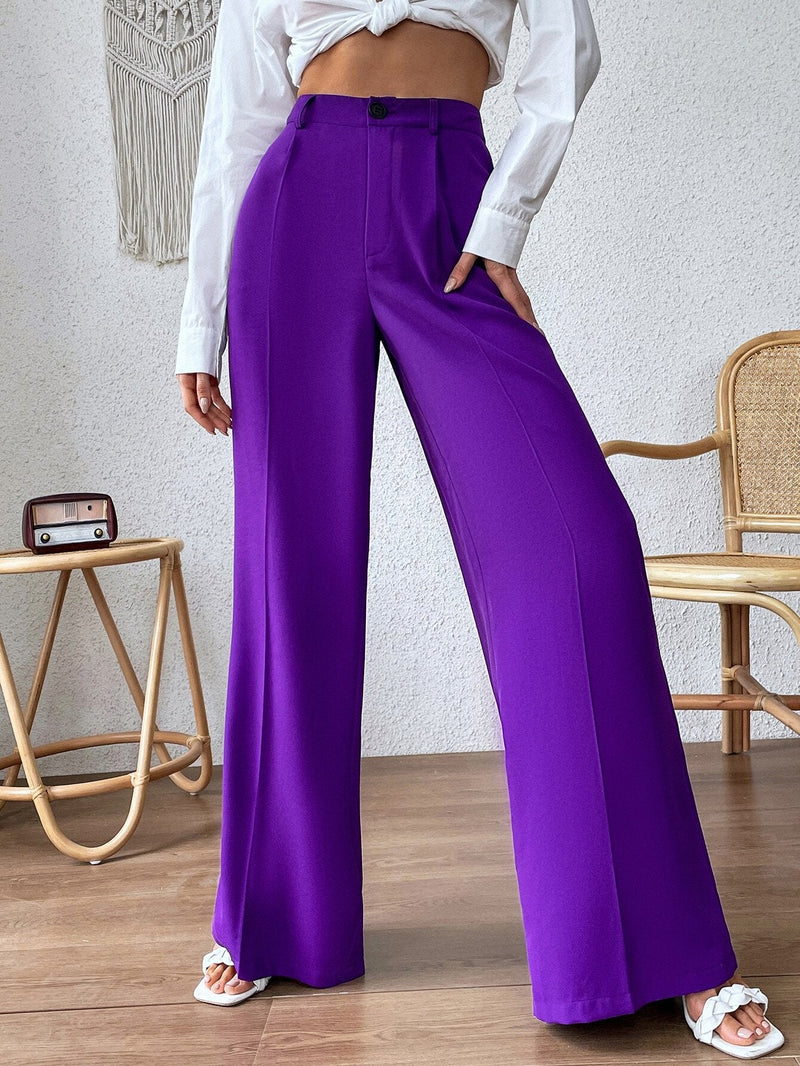 Prive Pantalones de pierna ancha con costura