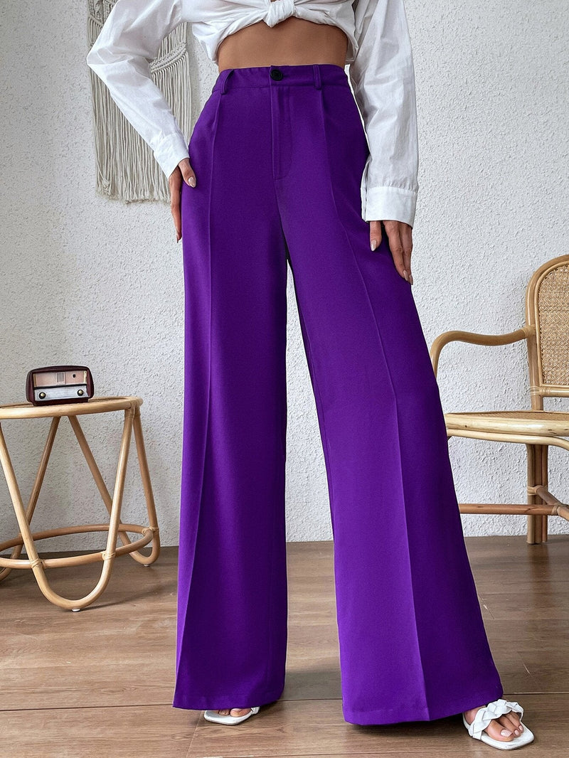 Prive Pantalones de pierna ancha con costura