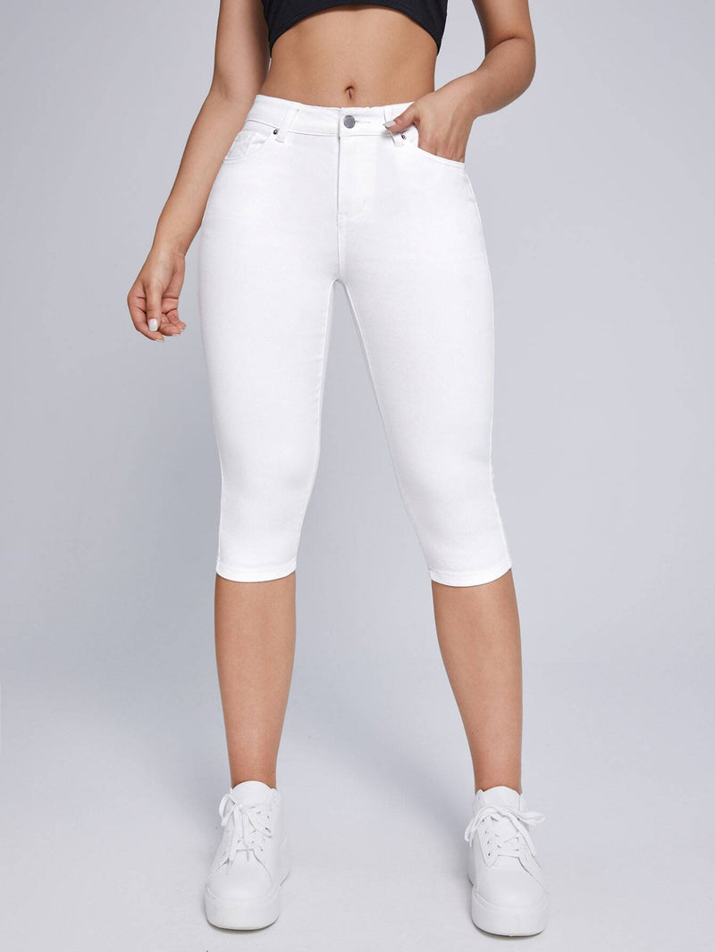 Essnce Jeans ajustados cremallera capri