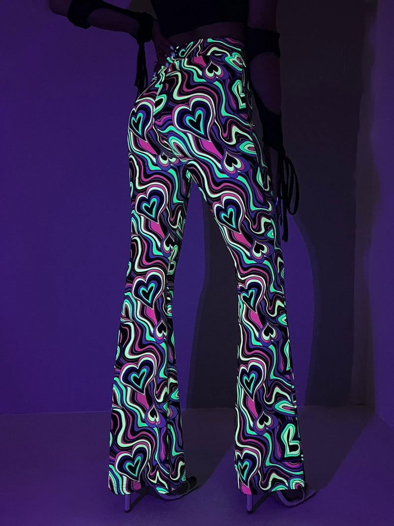 X Breakaway  ICON Pantalones Reflectantes Con Estampado Total Y Piernas Acampanadas