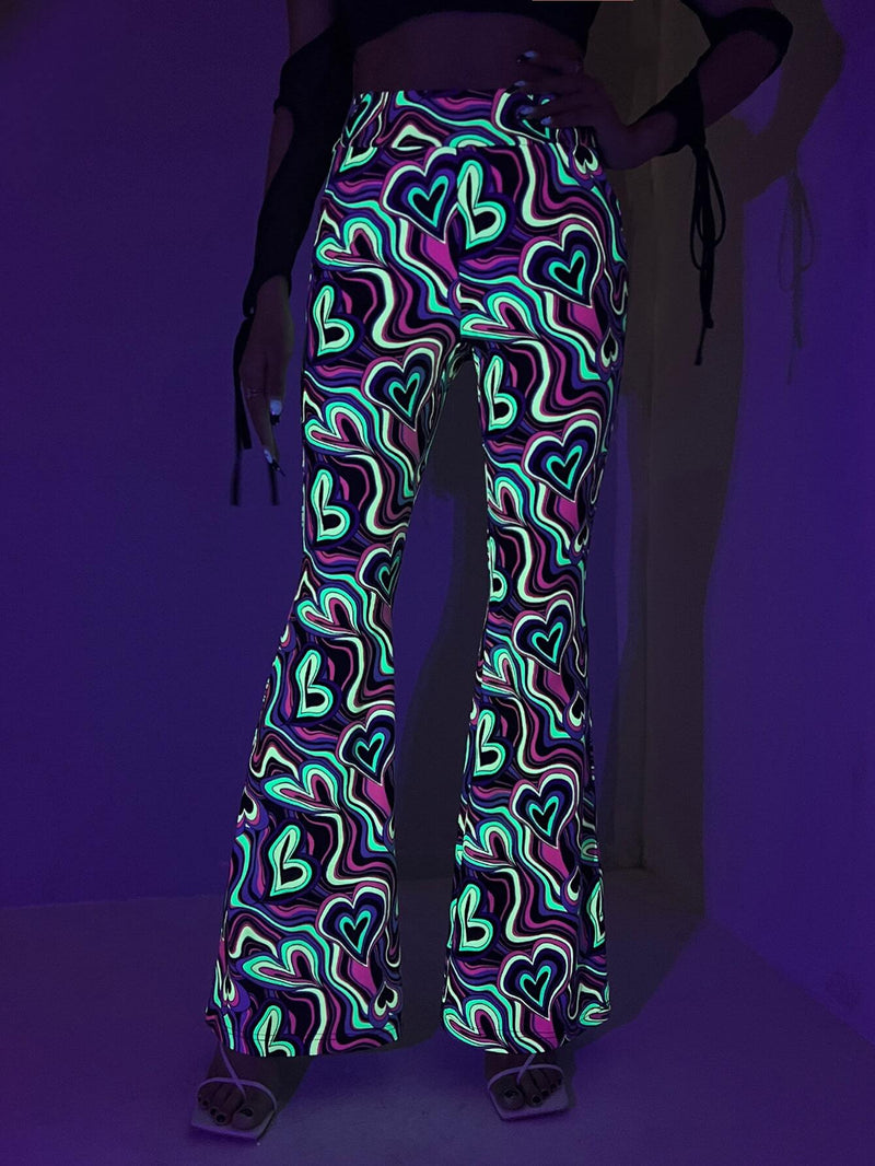 X Breakaway  ICON Pantalones Reflectantes Con Estampado Total Y Piernas Acampanadas