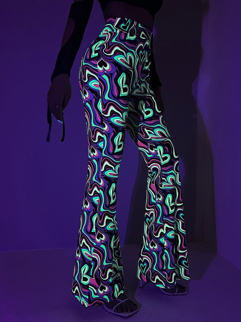 X Breakaway  ICON Pantalones Reflectantes Con Estampado Total Y Piernas Acampanadas