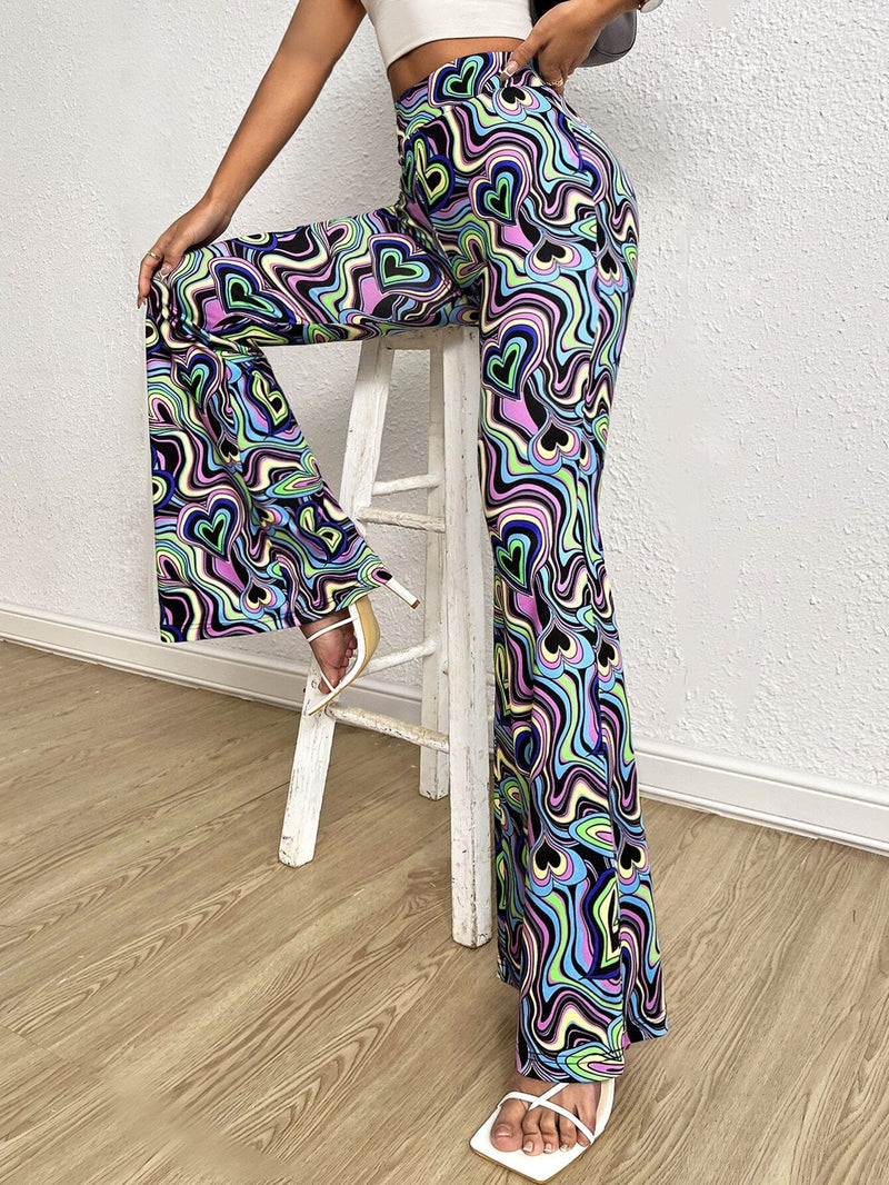 X Breakaway  ICON Pantalones Reflectantes Con Estampado Total Y Piernas Acampanadas