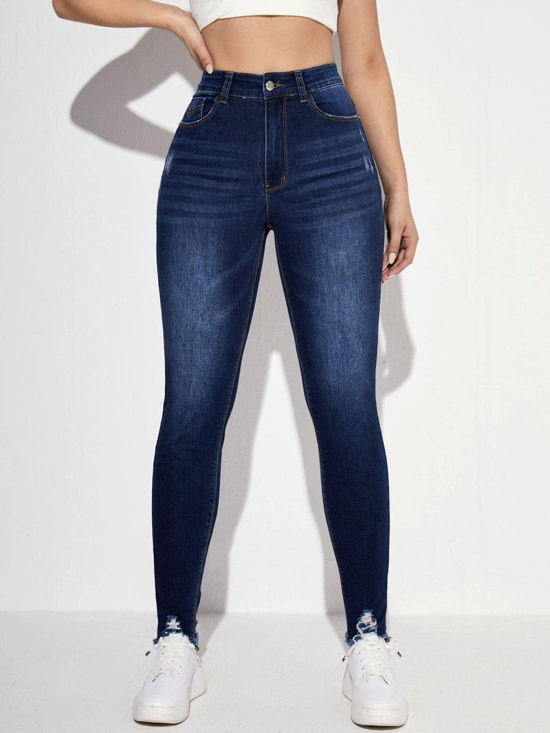 Essnce Jeans ajustados desgarro