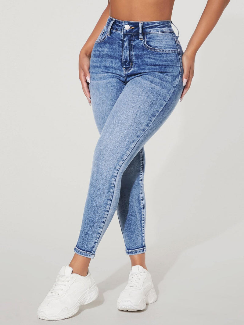 PETITE Jeans ajustados unicolor