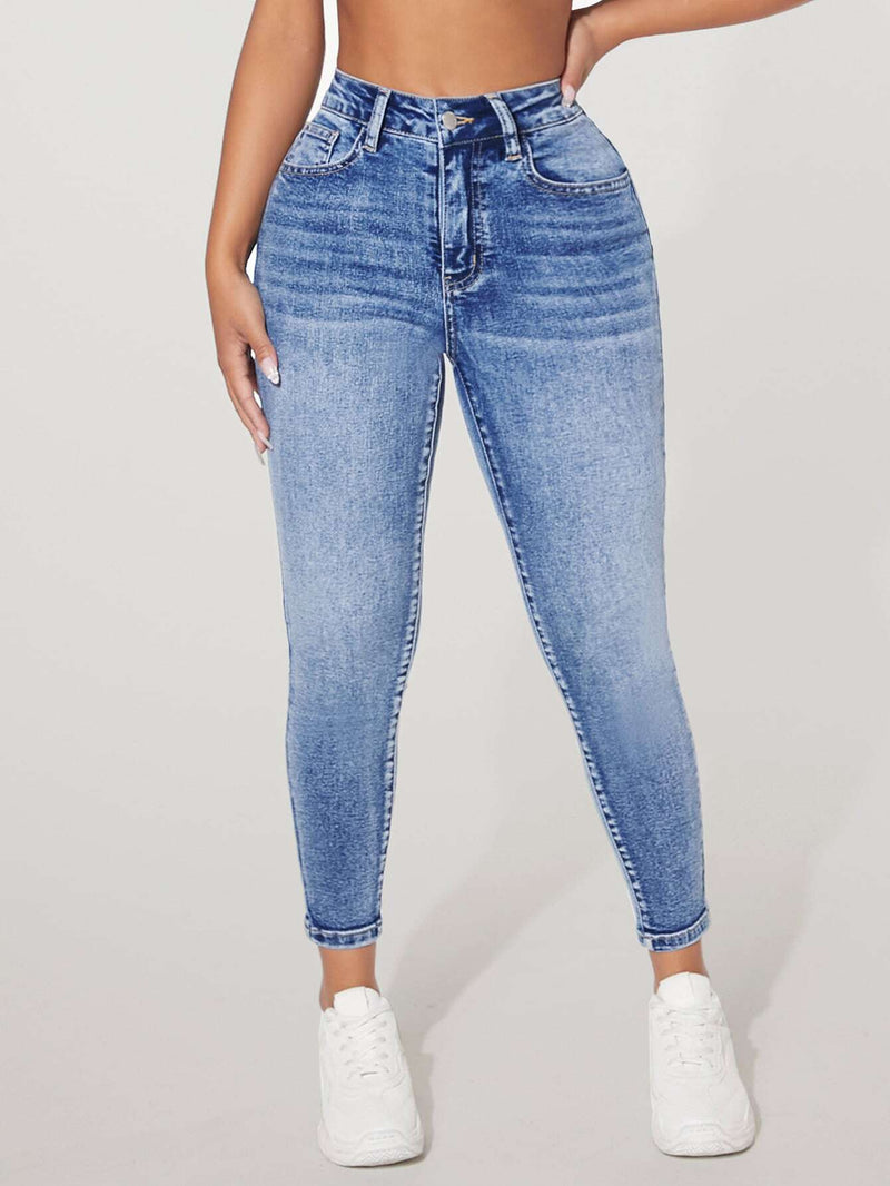 PETITE Jeans ajustados unicolor