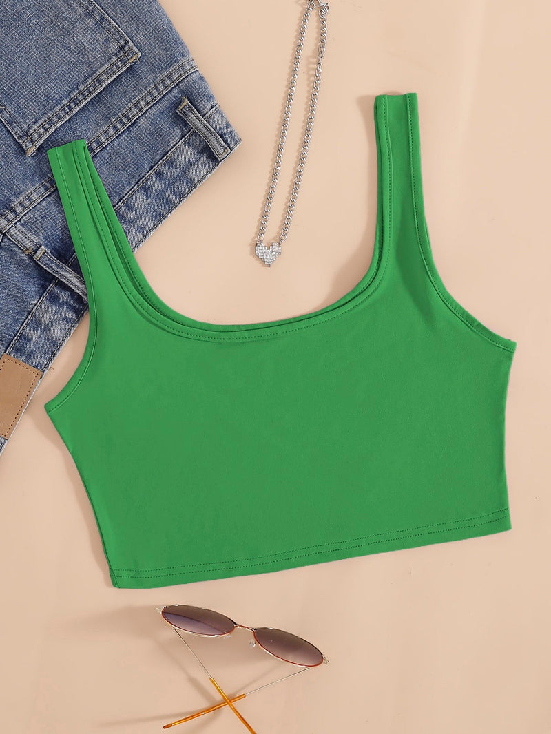 EZwear Top tank unicolor tejido de canale