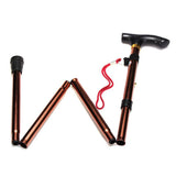 Bastón Plegable Portable Aluminio Antideslizante Graduable Ergonómico