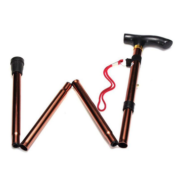 Bastón Plegable Portable Aluminio Antideslizante Graduable Ergonómico