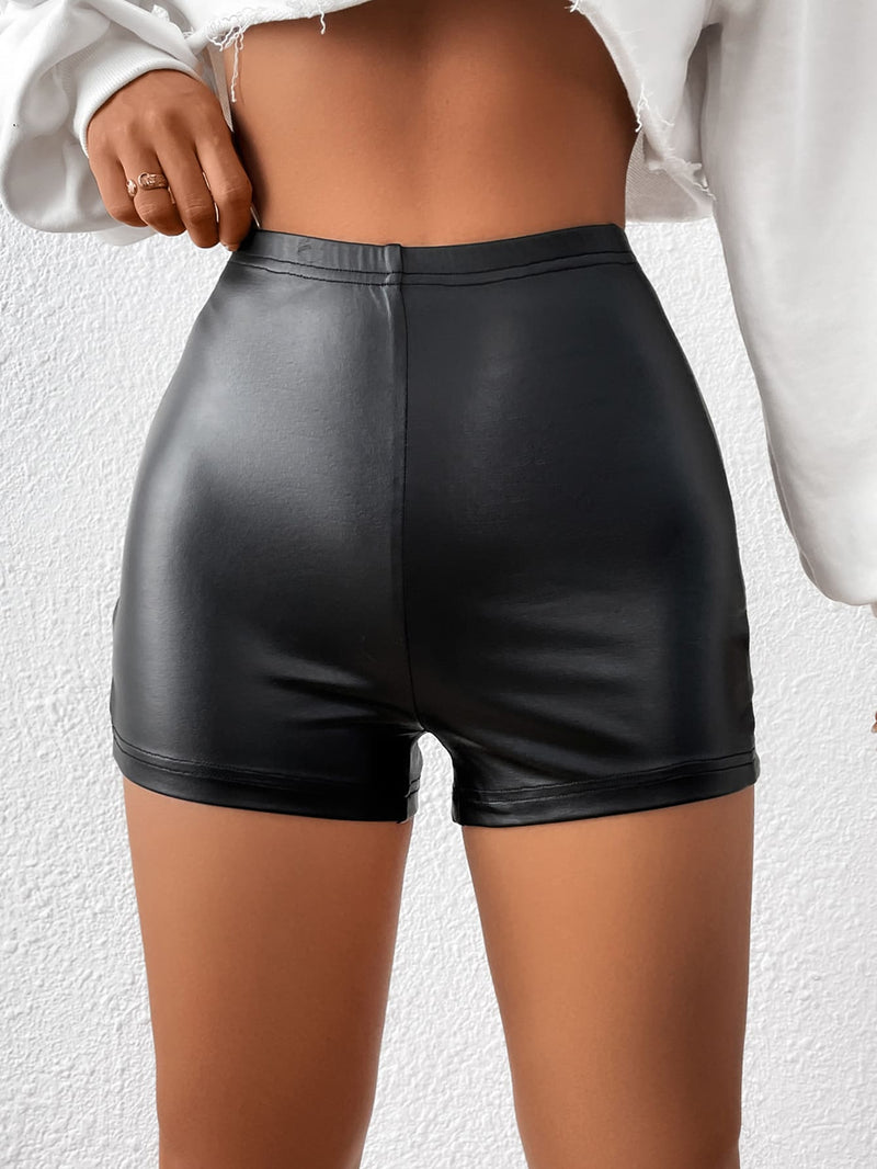 BAE Shorts con abertura lateral PU