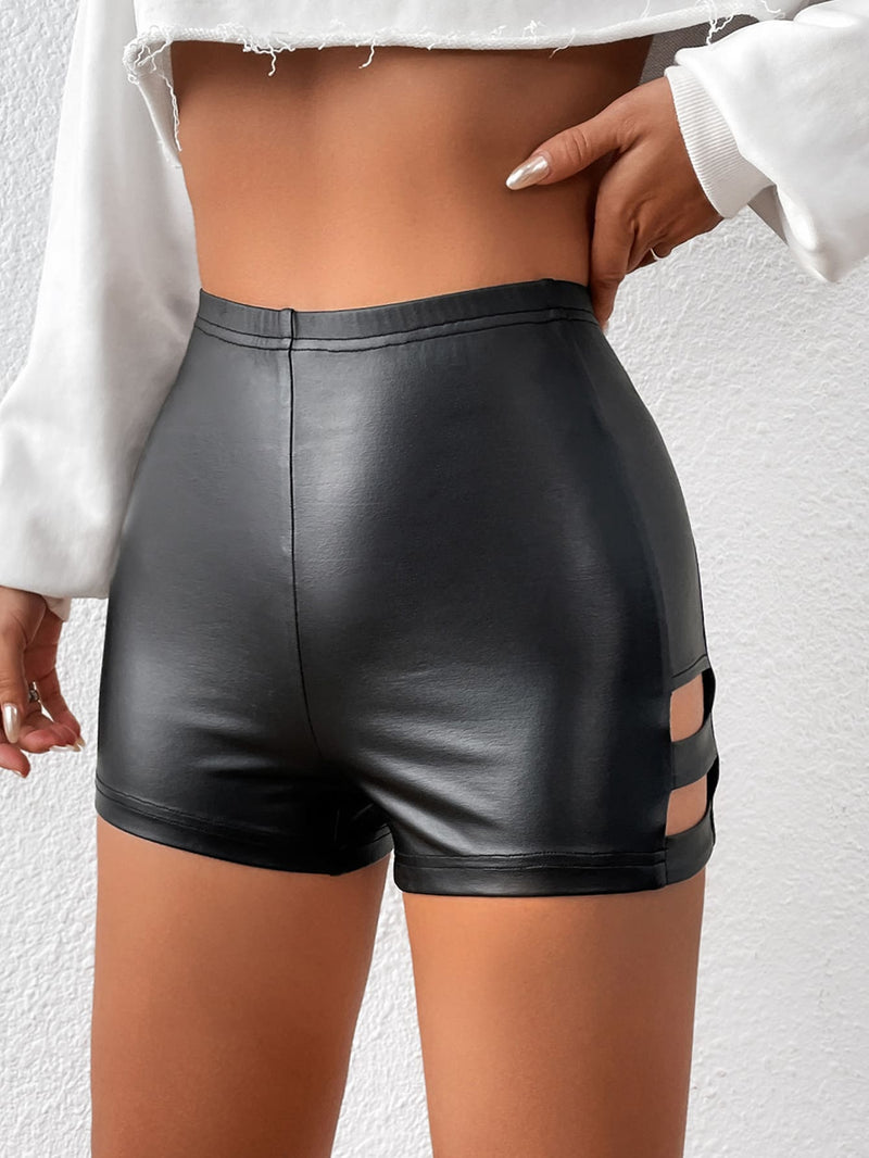 BAE Shorts con abertura lateral PU