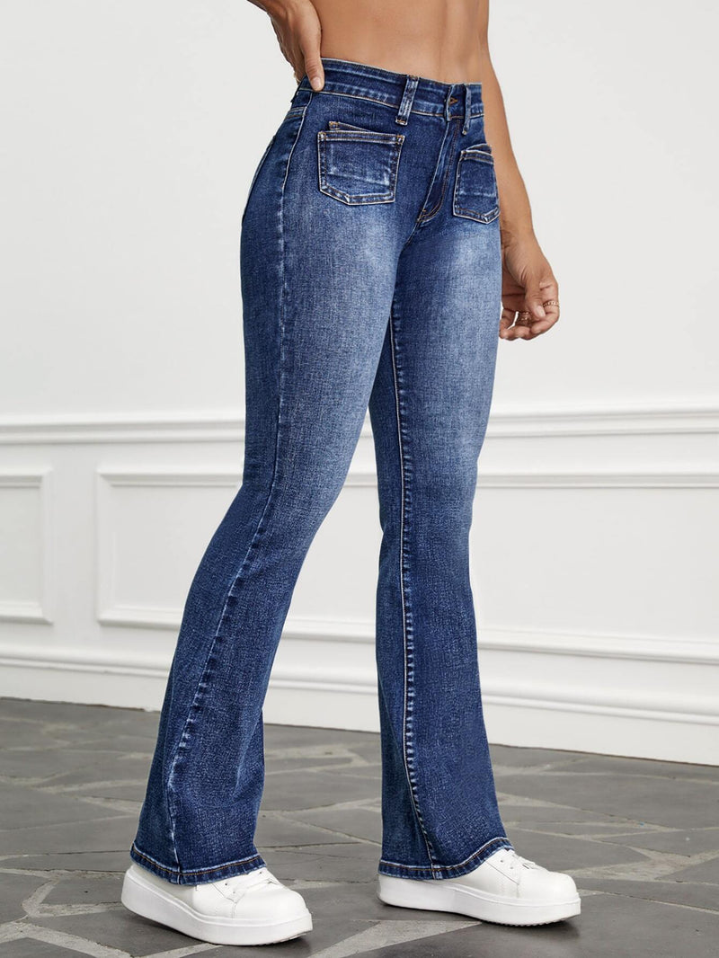 PETITE Jeans de pierna amplia con parche de bolsillo