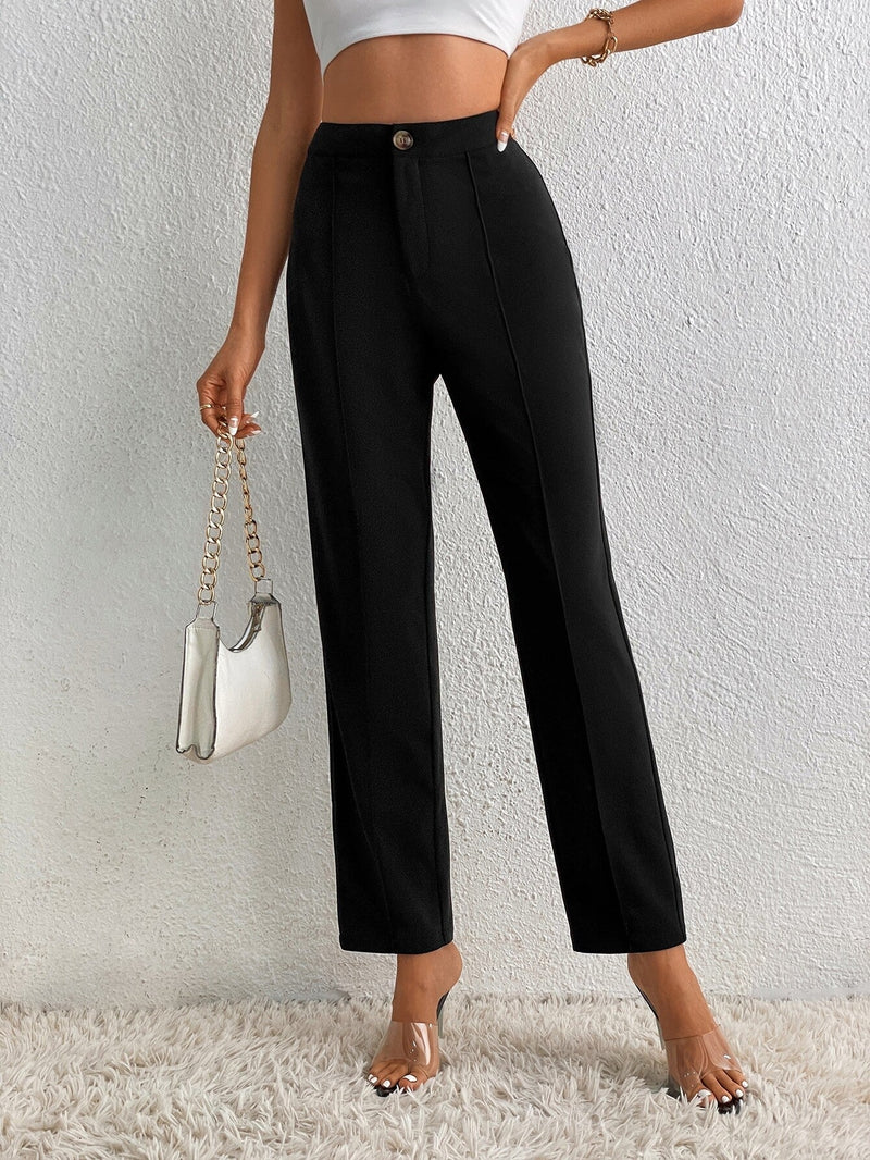 Tall Pantalones de talle alto con costura