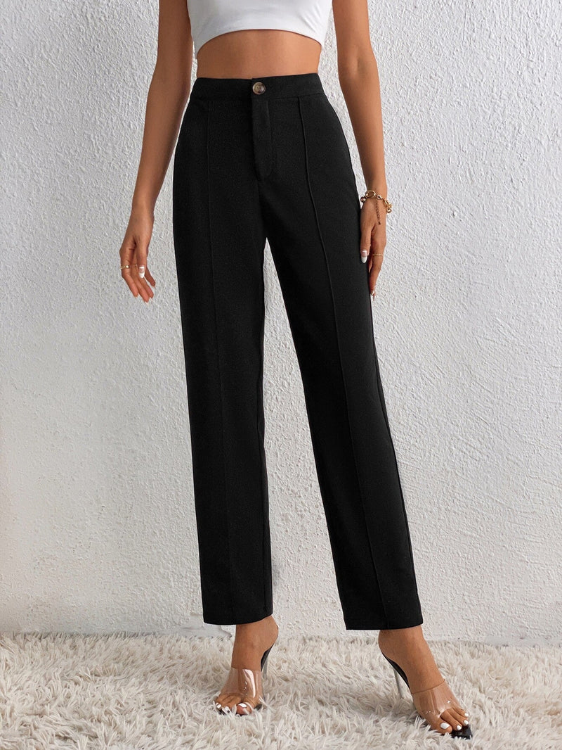 Tall Pantalones de talle alto con costura