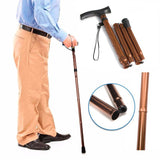 Bastón Plegable Portable Aluminio Antideslizante Graduable Ergonómico