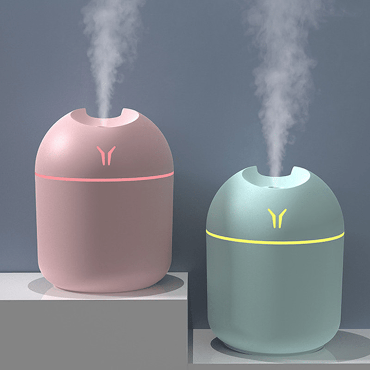 1 humidificador de aire lindo con difusor de aromas, luz nocturna y niebla fría para dormitorio, hogar, auto y plantas, purificador y ambientador