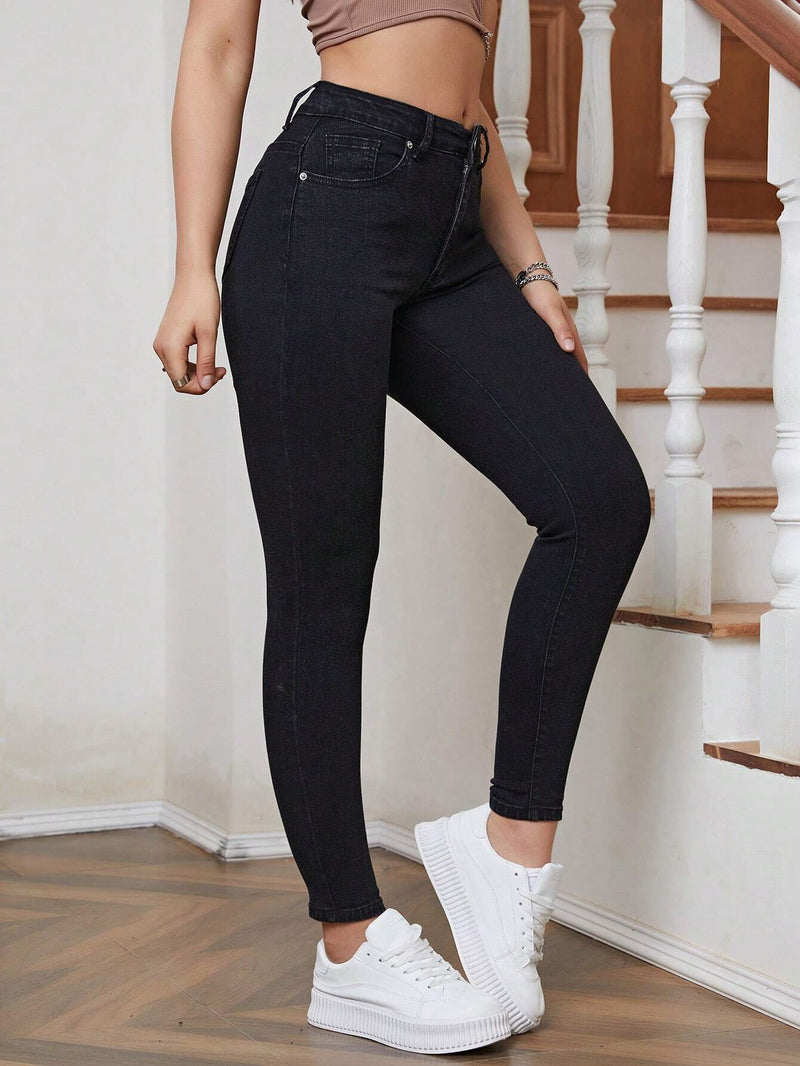 EZwear Jeans ajustados unicolor