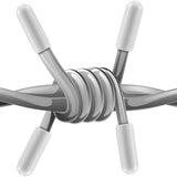 100pcs Cubiertas De Punta De Rejilla De Lavavajillas, Tapas De Extremo Redondo Flexibles Para Organizador De Estantes, Tapas De Punta De Protector De Hilo De Alambre, 1.5 / 2.49 Cm De Largo