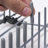 100pcs Cubiertas De Punta De Rejilla De Lavavajillas, Tapas De Extremo Redondo Flexibles Para Organizador De Estantes, Tapas De Punta De Protector De Hilo De Alambre, 1.5 / 2.49 Cm De Largo