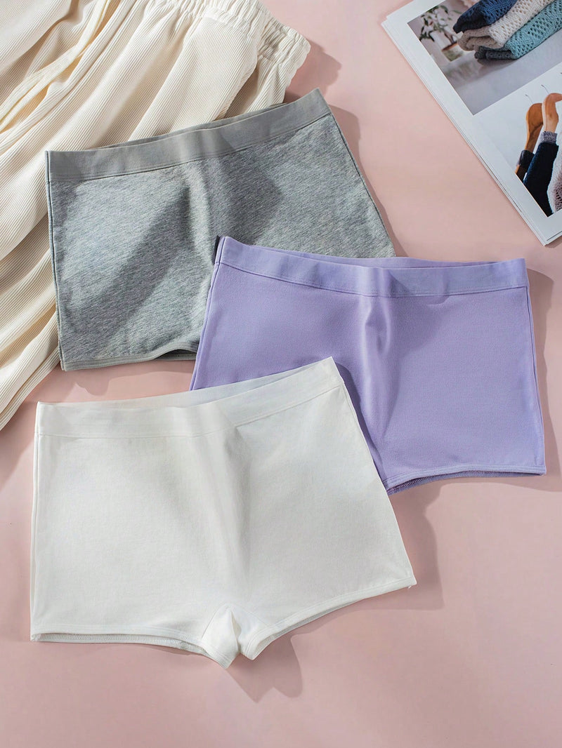 3 piezas Boyshorts unicolor