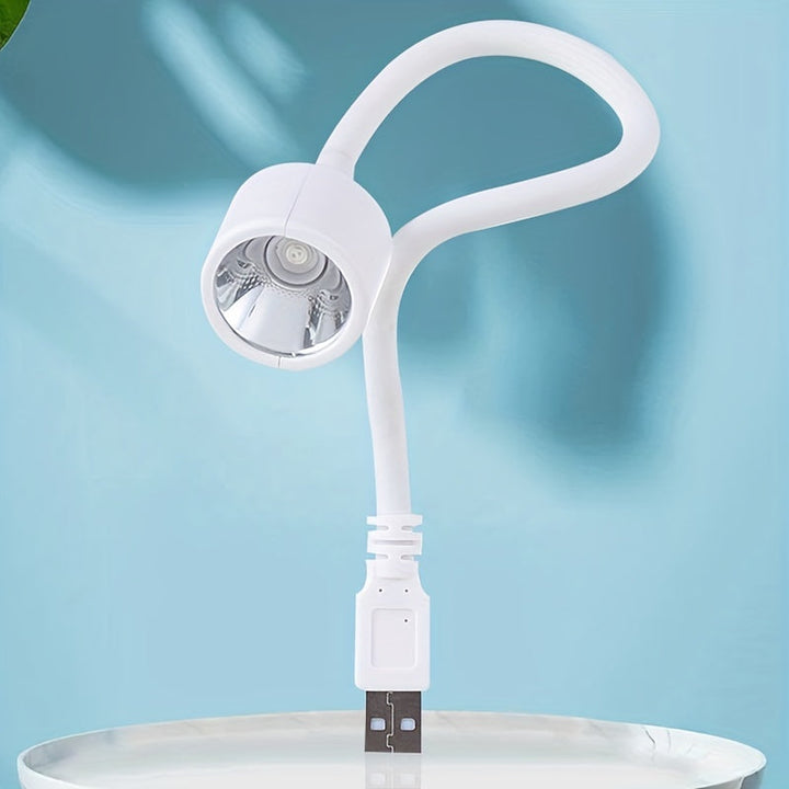 2 Piezas de Lámpara Mini Secadora Flexible para Uñas, Herramienta de Secado USB para Manicura, Sin Pilas Requeridas, Adaptador No Incluido