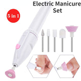 5 en 1 Lima Eléctrica Profesional para Uñas! Kit de Manicura y Pedicura con Taladro, Máquina Multiusos para Belleza Personal, Ideal para Manicuras y Pedicuras