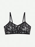 ROMWE Goth Sujetador con estampado