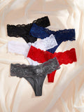 Underwear&sleepwear basics 5 paquetes de lenceria de encaje con contrastes y bragas