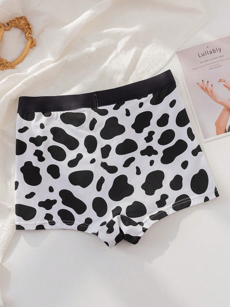 Boyshorts con estampado de vaca