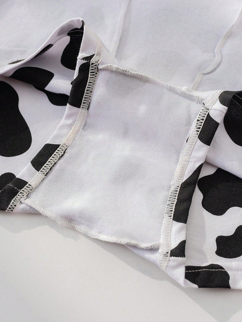 Boyshorts con estampado de vaca