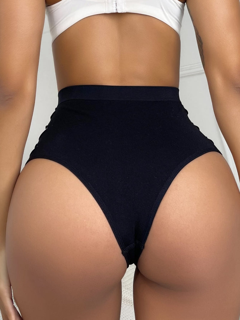 Panties con control abdominal y elevacion sin costuras de cintura alta para mujeres, ropa interior transpirable y huecos en estilo europeo y americano